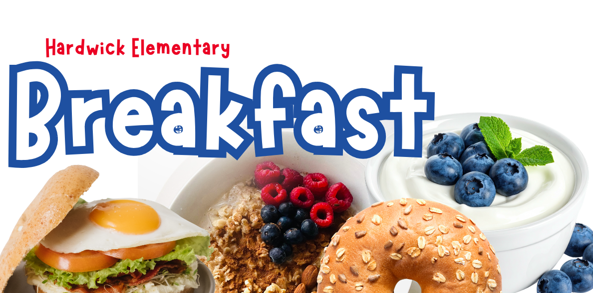 images of breakfast sandwich, hot cereal, bagel, yogurt